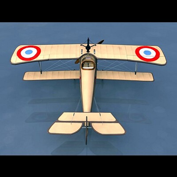 Nieuport 11 Biplane Pre-Rigged for Craft Director Tools