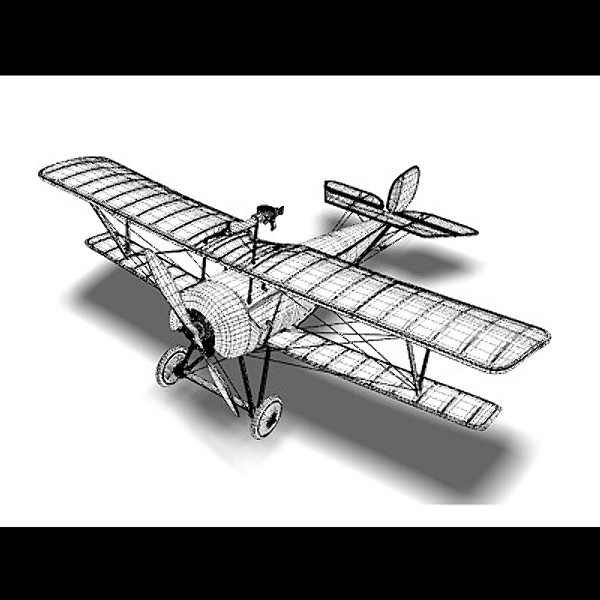Nieuport 11 Biplane Pre-Rigged for Craft Director Tools