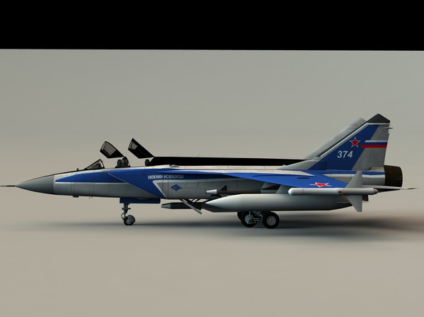 mig 31 3d model - Mig 31 by PerspectX