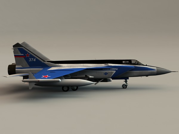 mig 31 3d model - Mig 31 by PerspectX