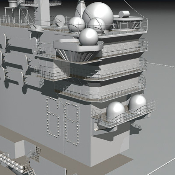 3d aircraft carrier uss nimitz - USS CVN-68 Nimitz aircraft carrier by earth art