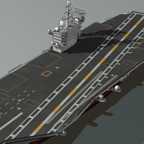 3d aircraft carrier uss nimitz - USS CVN-68 Nimitz aircraft carrier by earth art