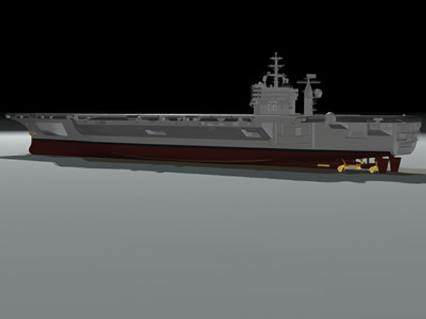 3d aircraft carrier uss nimitz - USS CVN-68 Nimitz aircraft carrier by earth art