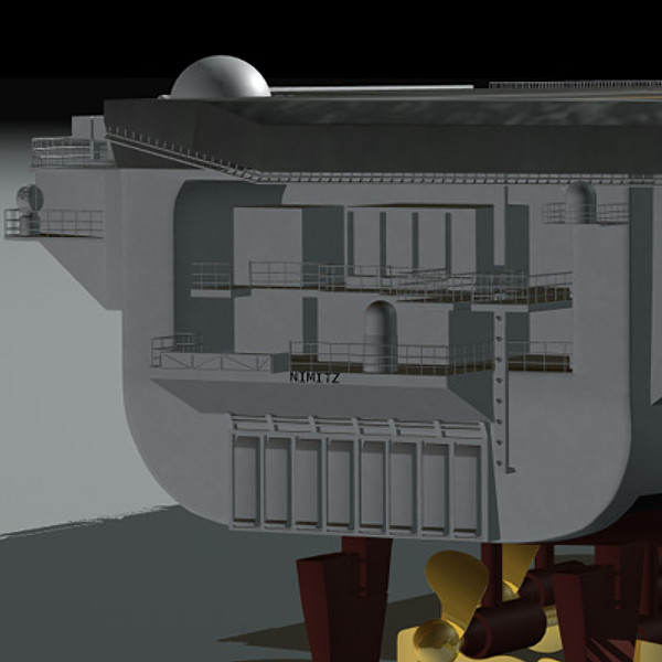 3d aircraft carrier uss nimitz - USS CVN-68 Nimitz aircraft carrier by earth art