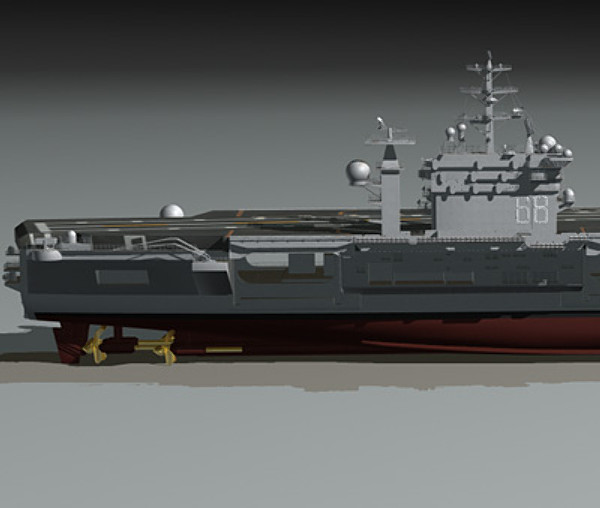 3d aircraft carrier uss nimitz - USS CVN-68 Nimitz aircraft carrier by earth art