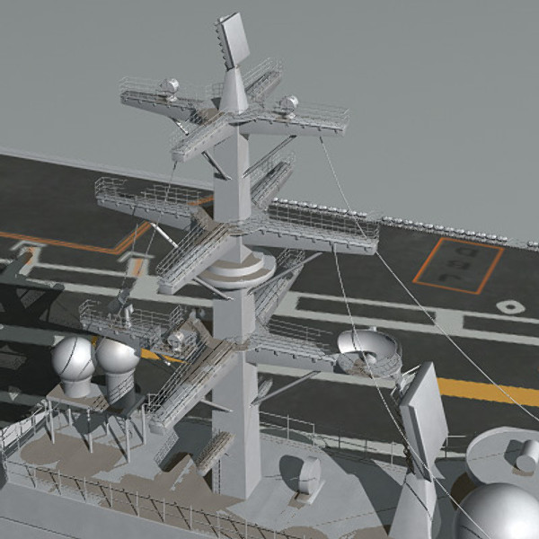 3d aircraft carrier uss nimitz - USS CVN-68 Nimitz aircraft carrier by earth art