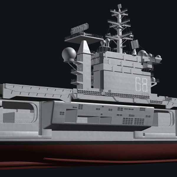 3d aircraft carrier uss nimitz - USS CVN-68 Nimitz aircraft carrier by earth art