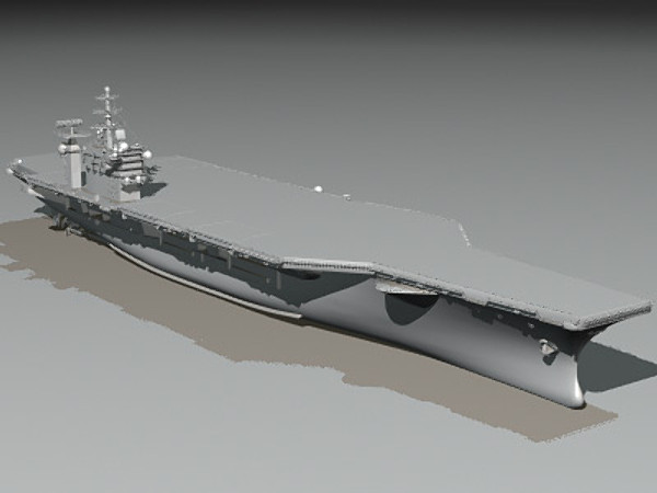 3d aircraft carrier uss nimitz - USS CVN-68 Nimitz aircraft carrier by earth art