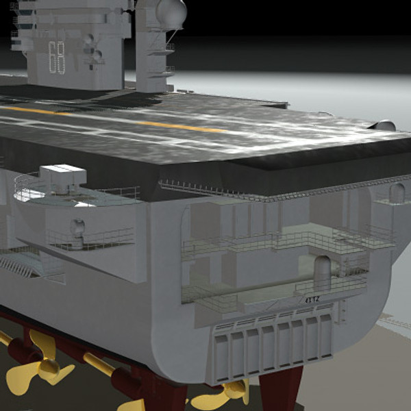 3d aircraft carrier uss nimitz - USS CVN-68 Nimitz aircraft carrier by earth art