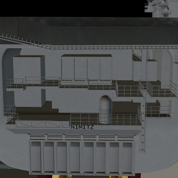 3d aircraft carrier uss nimitz - USS CVN-68 Nimitz aircraft carrier by earth art