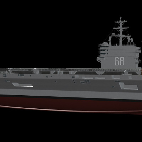 3d aircraft carrier uss nimitz - USS CVN-68 Nimitz aircraft carrier by earth art