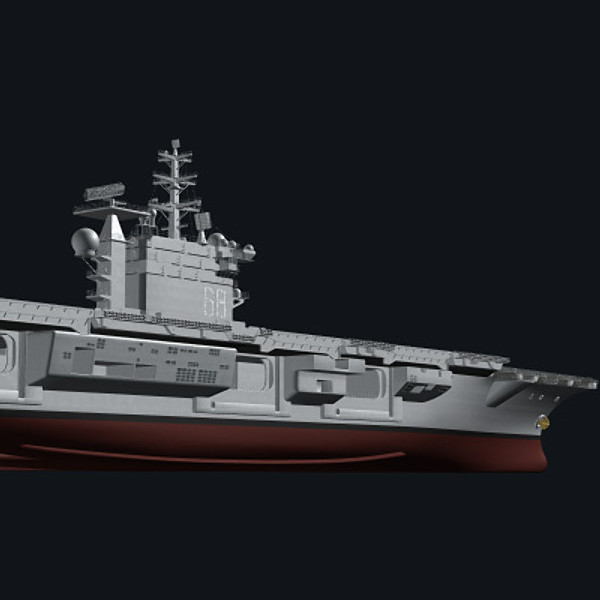 3d aircraft carrier uss nimitz - USS CVN-68 Nimitz aircraft carrier by earth art