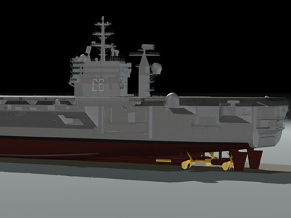 3d aircraft carrier uss nimitz - USS CVN-68 Nimitz aircraft carrier by earth art