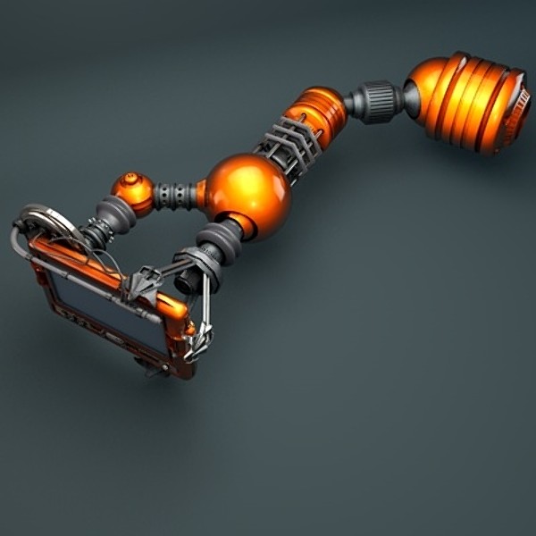 futuristic screen arm 3d model - Futuristic Screen Arm by Digital Anarchy