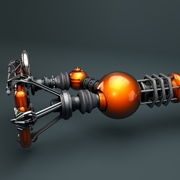 futuristic screen arm 3d model - Futuristic Screen Arm by Digital Anarchy