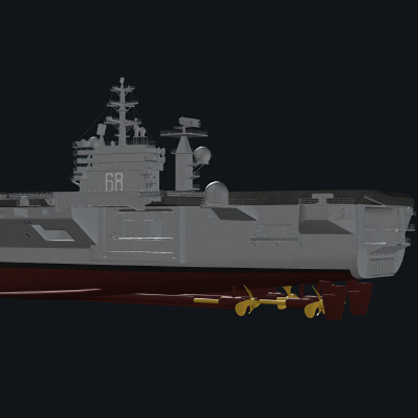3d aircraft carrier uss nimitz - USS CVN-68 Nimitz aircraft carrier by earth art
