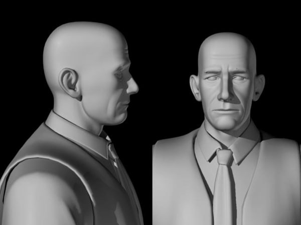 Human Model, 3 variations, ma, mb, obj formats